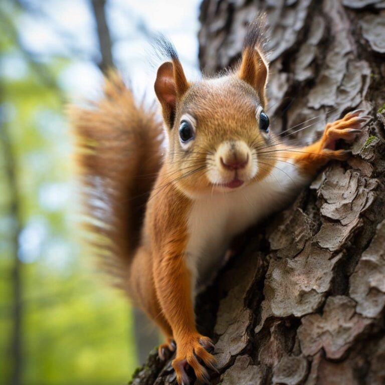 How Do Squirrels Climb Trees?