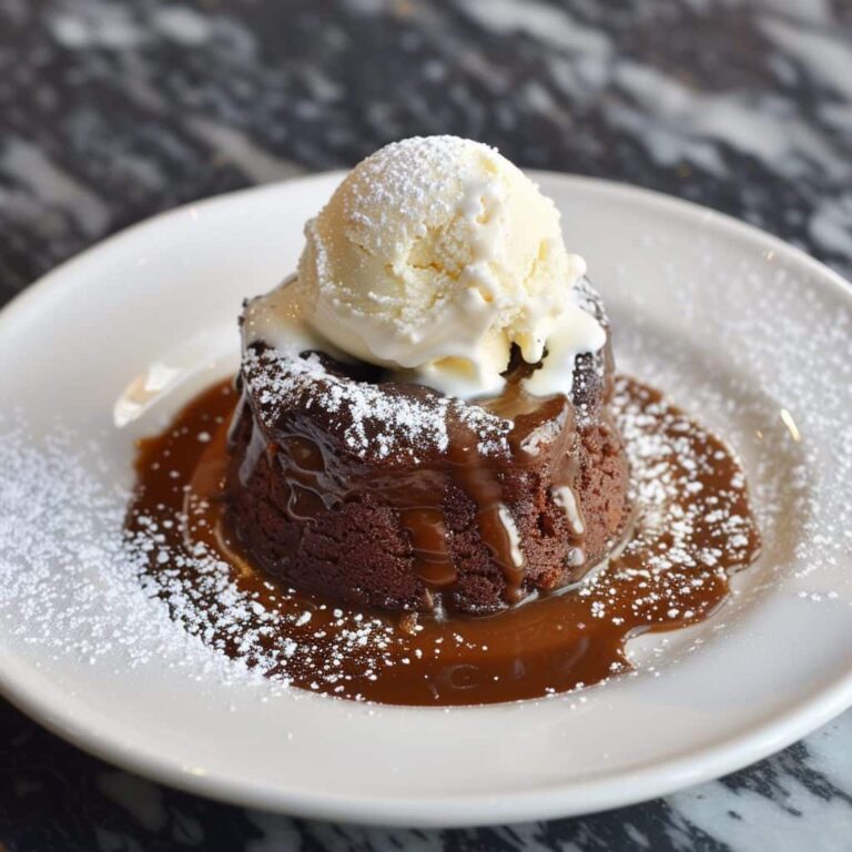 Peanut Butter Dark Chocolate Lava Cakes
