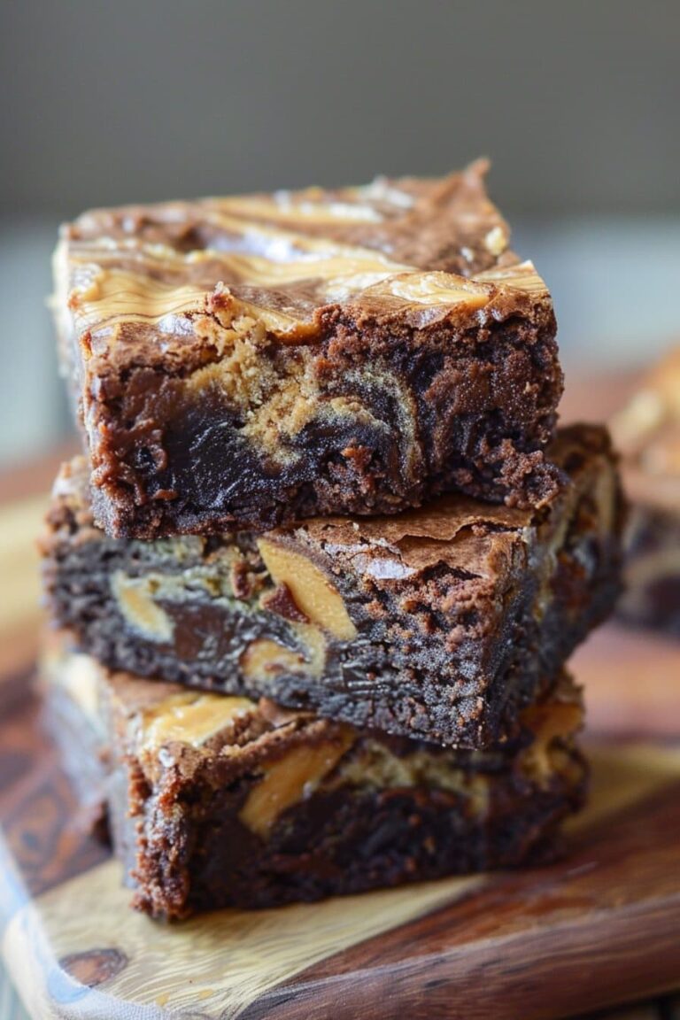 Peanut Butter Swirl Brownies