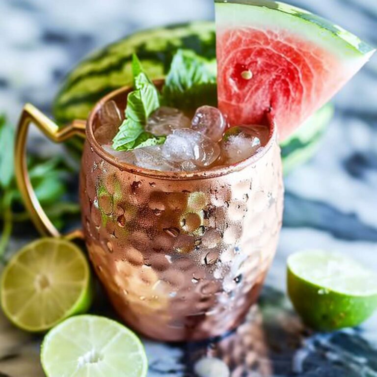 How to Make a Watermelon Moscow Mule Cocktail