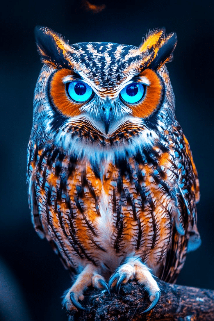 Can Owls Have Blue Eyes?