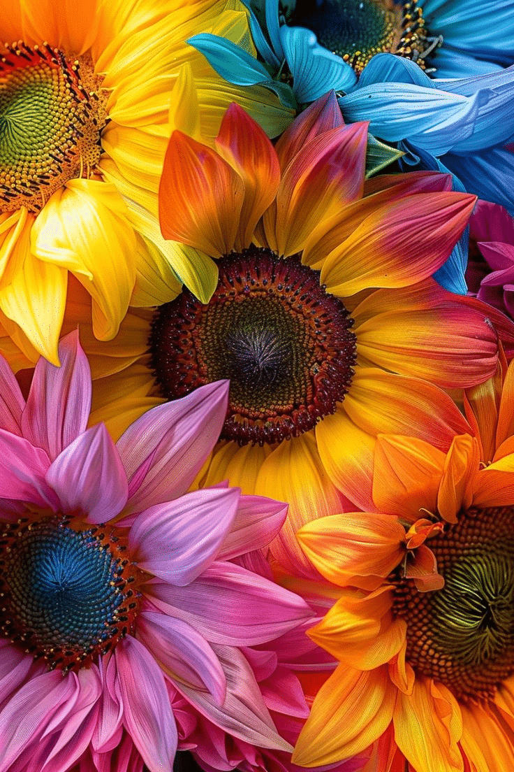 Do Rainbow Sunflowers Exist?