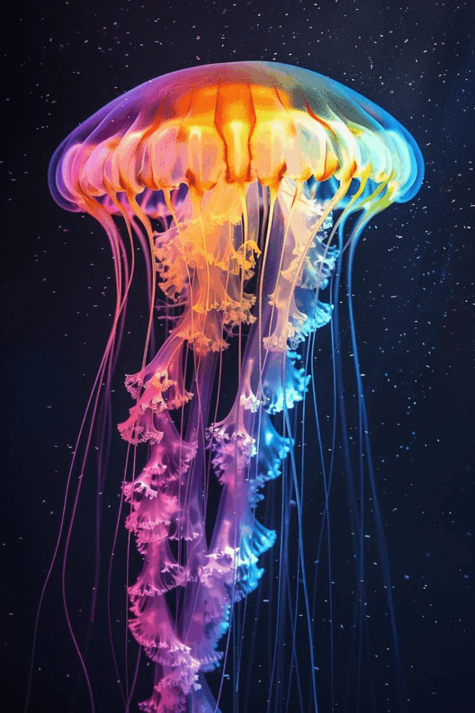 rainbow jellyfish photo