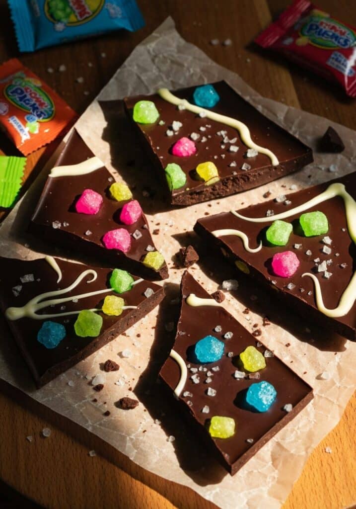 Pop Rocks Chocolate Bark (Exploding Candy Bark) | Sarai Chinwag