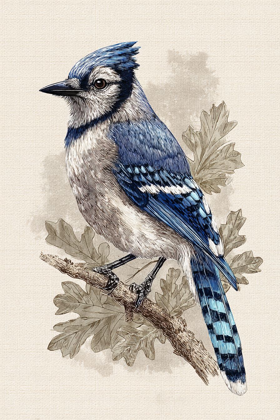 Blue jay problem-solving at feeder - corvid intelligence