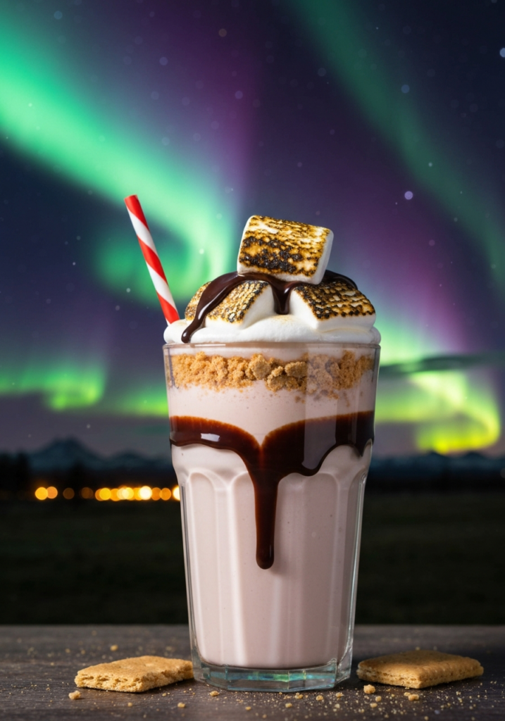 How to Make a S’mores Milkshake (Campfire in a Glass) | Sarai Chinwag