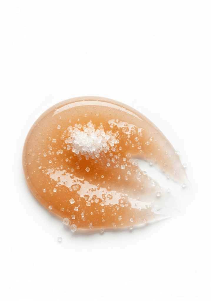 Vaseline mixed with sugar crystals for DIY lip scrub